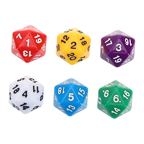 KOMBIUDA 12 Stücke 20 Würfel Digitale Spiel Tisch Unendlichkeit Spiel Tisch 20 Seiten Tisch Spiele von KOMBIUDA