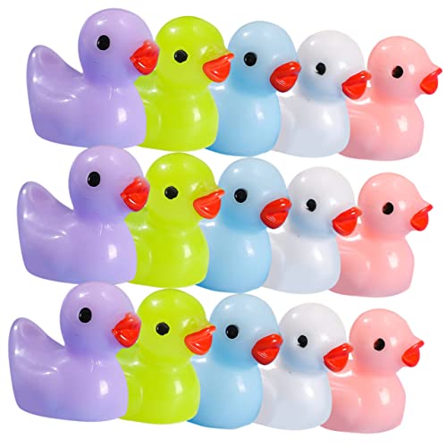 KOMBIUDA 120stücke Miniatur Enten Figuren Resin Dekorative Landschaftsverschönerung Für Mini- Puppenhäuser Und Tischdeko Lebendige Farbauswahl Langlebig Und Vielseitig Einsetzbar von KOMBIUDA