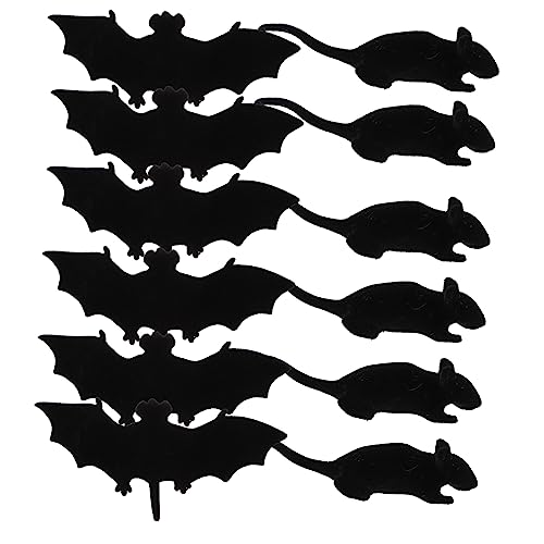 KOMBIUDA Halloween Fledermaus Geformt Home Decor 12pcs Nachahmung Fledermaus Spielzeug Trick Spielzeug KOMBIUDA Halloween Fledermaus Geformt Home Decor 12pcs Nachahmung Fledermaus Spielzeug Trick Spielzeug von KOMBIUDA