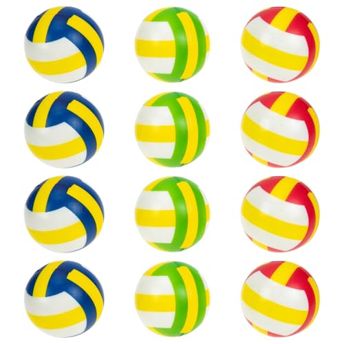 KOMBIUDA 12Stücke Mini Volleyball Stressbälle PU Stressspielzeuge Bunten Farben Für Büro Und Freizeit Zum Stressabbau Für Erwachsene KOMBIUDA 12Stücke Mini Volleyball Stressbälle PU Stressspielzeuge Bunten Farben Für Büro Und Freizeit Zum Stressabbau Für Erwachsene von KOMBIUDA