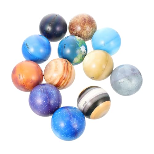 KOMBIUDA 12Stücke Planeten Hüpfbälle Antistress Für Erwachsene Dekompressionsspielzeug Aus Hochwertigem PU Material Fördert Lernen Und Stressabbau Im Weltraum Thema KOMBIUDA 12Stücke Planeten Hüpfbälle Antistress Für Erwachsene Dekompressionsspielzeug Aus Hochwertigem PU Material Fördert Lernen Und Stressabbau Im Weltraum Thema von KOMBIUDA