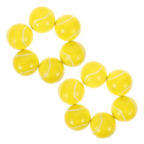 KOMBIUDA 12Stücke Tennis Stressbälle PU Quetschspielzeug für Dekompression Mitgebsel oder Partygeschenk für Erwachsene Squeeze Ball für Stressabbau von KOMBIUDA