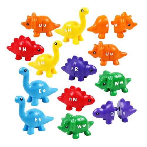 KOMBIUDA 13 Stück Dinosaurier Form Zuordnungs Teiliges für Kleinkinder Lernspielzeug Kognitiven Fähigkeiten und Frühen Bildung Langlebig und Sicher aus Stabilem von KOMBIUDA