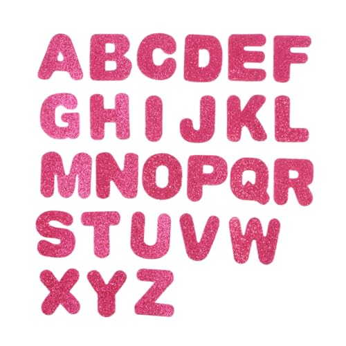 KOMBIUDA 130 Stück Selbstklebende Glitter Buchstabenaufkleber Eva Paster für DIY Bastelprojekte Kreatives für Vielseitig Einsetzbar für Scrapbooking und Dekoration von KOMBIUDA