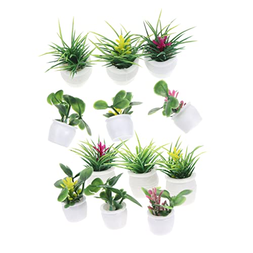 KOMBIUDA 14 Stück Mini-pflanzenmodell Figuren Puppenbett Fee Miniatur Künstliche Arrangements Träger Simulationsbonsai Mini-topfpflanzen Winziges Hausdekor Green Material: Kunststoff KOMBIUDA 14 Stück Mini-pflanzenmodell Figuren Puppenbett Fee Miniatur Künstliche Arrangements Träger Simulationsbonsai Mini-topfpflanzen Winziges Hausdekor Green Material: Kunststoff von KOMBIUDA