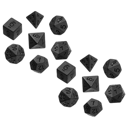 KOMBIUDA 14stücke Teiliges Polyhedral Würfelset Aus Acryl Für Tischspiele Mehrseitige Dice Für Und Rollenspiele Für Partys Und von KOMBIUDA