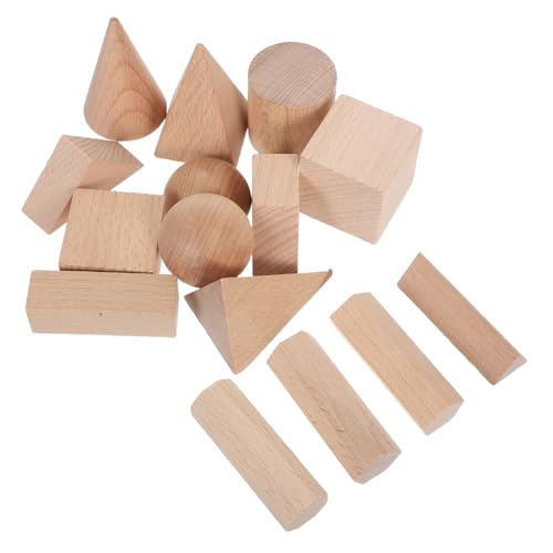 KOMBIUDA 15 Stück Teiliges Geometrischer Holzformen aus Buchenholz für Montessori Lernspielzeug Kreativität und Räumlichem für Vorschule und Zuhause KOMBIUDA 15 Stück Teiliges Geometrischer Holzformen aus Buchenholz für Montessori Lernspielzeug Kreativität und Räumlichem für Vorschule und Zuhause von KOMBIUDA