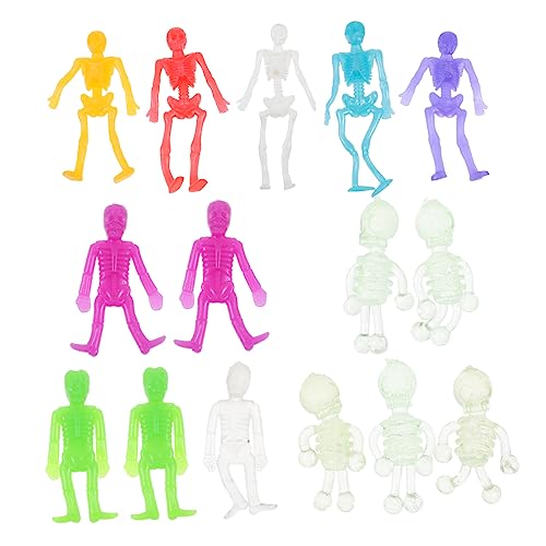KOMBIUDA 15 Stück Teiliges Halloween Streichspielzeug Elastische Haftende Spielzeuge für Realistischen Skelett Dekorationen für Partys und Streiche Zufällige Farbe Zufällige Farbe von KOMBIUDA