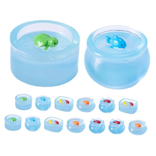 KOMBIUDA 15 Stück Teiliges Leuchtende Miniatur Fischschalen Figuren aus Resin für Puppenhaus Dekoration Mikrolandschafts Ornamente Mini Aquarium Zubehör Nachtleuchtende Fischtank KOMBIUDA 15 Stück Teiliges Leuchtende Miniatur Fischschalen Figuren aus Resin für Puppenhaus Dekoration Mikrolandschafts Ornamente Mini Aquarium Zubehör Nachtleuchtende Fischtank von KOMBIUDA