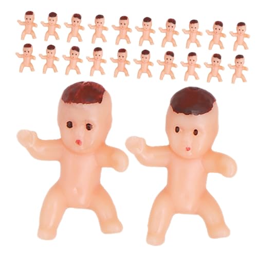 KOMBIUDA 150 Stück Mini Plastik Figuren Kleine Babypuppen für Shower Souvenirs Eiswürfelspiel und Partydekorationen Bunte Babyparty Zubehör Vielseitige Kuchen Tischdeko von KOMBIUDA