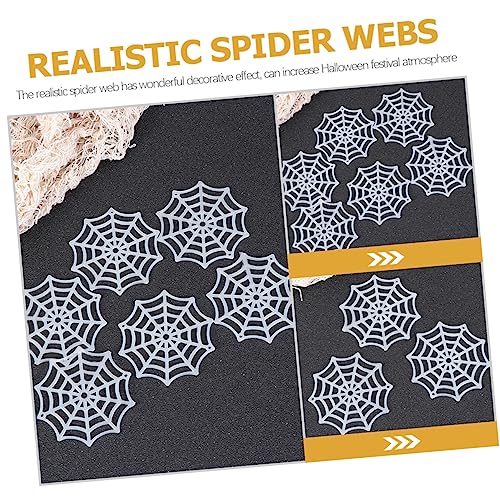 KOMBIUDA 150 Stück Teiliges Halloween Spinnennetz aus Langlebigem Kunststoff Leuchtende Deko für Gruselige Innen und Außendekoration für Party Spukhaus und Festliche Atmosphäre von KOMBIUDA