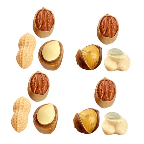 KOMBIUDA 15st Simuliertes Nuss-Snack- Deko Winziges Essen Landschafts-erdnuss-Ornament Kleines Nussmodell Mini Nüsse Lebensmittel Für Die Spielküche Simulationsmuttermodell Harz KOMBIUDA 15st Simuliertes Nuss-Snack- Deko Winziges Essen Landschafts-erdnuss-Ornament Kleines Nussmodell Mini Nüsse Lebensmittel Für Die Spielküche Simulationsmuttermodell Harz von KOMBIUDA