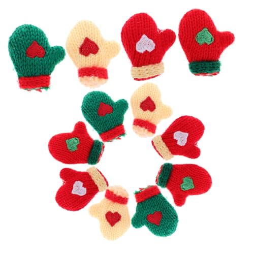 KOMBIUDA 16 Stück Weihnachtsstrickhandschuhe aus Wolle Gestrickte Handschuhe basteln Mini-Strickwaren für Weihnachten Christmas Tree Ornaments weihnachstbaumschmuck DIY-Kunstbedarf Plüsch KOMBIUDA 16 Stück Weihnachtsstrickhandschuhe aus Wolle Gestrickte Handschuhe basteln Mini-Strickwaren für Weihnachten Christmas Tree Ornaments weihnachstbaumschmuck DIY-Kunstbedarf Plüsch von KOMBIUDA