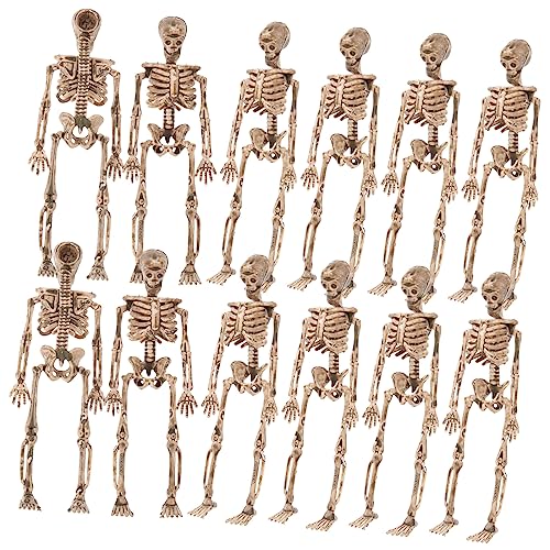 KOMBIUDA 16 Teiliges Skelett Skelette Halloween Dekorationen Meditierende Skelettfiguren Türmaske Kleine Mini Skelette Für Halloween Schaufensterpuppe Gruselige Skelettstatue KOMBIUDA 16 Teiliges Skelett Skelette Halloween Dekorationen Meditierende Skelettfiguren Türmaske Kleine Mini Skelette Für Halloween Schaufensterpuppe Gruselige Skelettstatue von KOMBIUDA