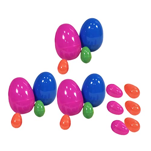 KOMBIUDA 18 Stk Gacha Gefälschtes Ei Eier Partydekor Ostern Kleines Ei Dekoratives Osterei Osterdekoration Ei Plastik von KOMBIUDA