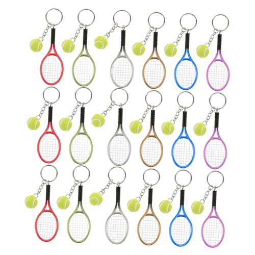 KOMBIUDA 18 Stück Teiliges Tennisball Schlüsselanhänger Bunte Sportstil Schlüsselringe für Tennisliebhaber Alltag Taschen Deko Vielseitig Leichte Anhänger KOMBIUDA 18 Stück Teiliges Tennisball Schlüsselanhänger Bunte Sportstil Schlüsselringe für Tennisliebhaber Alltag Taschen Deko Vielseitig Leichte Anhänger von KOMBIUDA