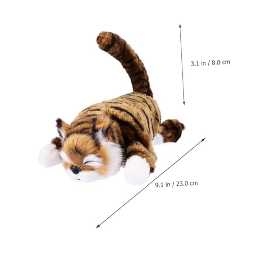 KOMBIUDA 1Pc Plüsch Plüsch Schmuck Katze Puppe Plüsch Puppe Dunkelbraun von KOMBIUDA