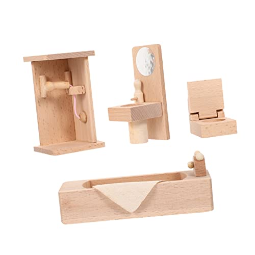 KOMBIUDA 1Satz Badezimmer Möbel Teiliges Für Puppenhaus Dekoration DIY Miniature House Zubehör Für Kreative Spielwelten von KOMBIUDA
