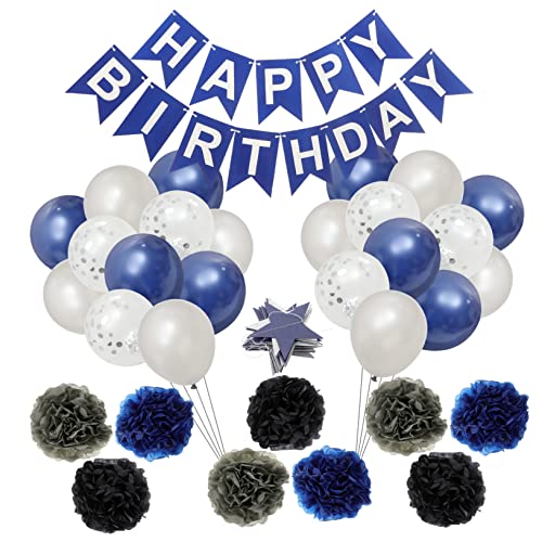 KOMBIUDA 1Satz Blau Geburtstagsbanner Papierblumenball Wirbel Dekoration für Geburtstagsfeiern Sichere und Langlebige Party Deko für Jungen Erwachsene KOMBIUDA 1Satz Blau Geburtstagsbanner Papierblumenball Wirbel Dekoration für Geburtstagsfeiern Sichere und Langlebige Party Deko für Jungen Erwachsene von KOMBIUDA