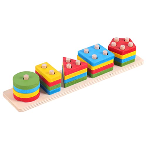 KOMBIUDA 1Satz Block Formsortierspielzeug aus Holz für Kleinkinder Fördert und Formerkennung für Alter von Jahren zu Besonderen KOMBIUDA 1Satz Block Formsortierspielzeug aus Holz für Kleinkinder Fördert und Formerkennung für Alter von Jahren zu Besonderen von KOMBIUDA