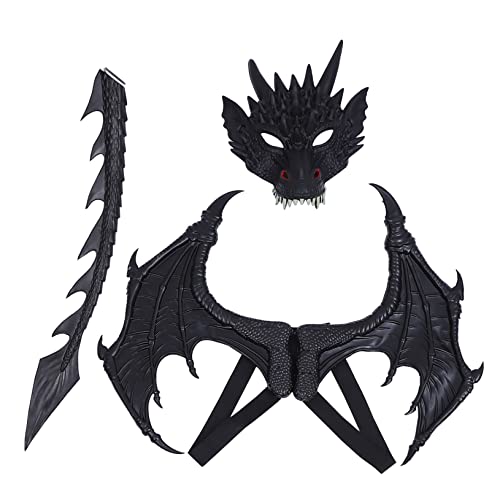 KOMBIUDA 1satz Drachen Kostüm Set Für Mädchen Teiliges Set Mit Flügeln Und Für Halloween Und Cosplay Zubehör Für Jungen Und Mädchen von KOMBIUDA