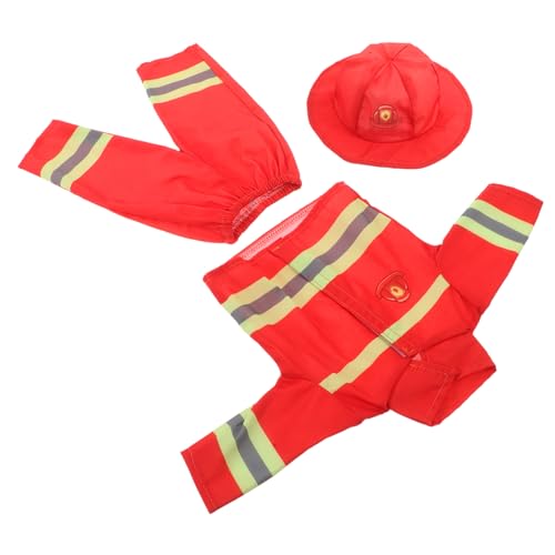 KOMBIUDA 1Satz Feuerwehrmann Outfit für Puppen Lebendiges Rollenspielkostüm mit Helm für Kreative Rollenspiele und Themenpartys Hochwertiges Puppenzubehör KOMBIUDA 1Satz Feuerwehrmann Outfit für Puppen Lebendiges Rollenspielkostüm mit Helm für Kreative Rollenspiele und Themenpartys Hochwertiges Puppenzubehör von KOMBIUDA