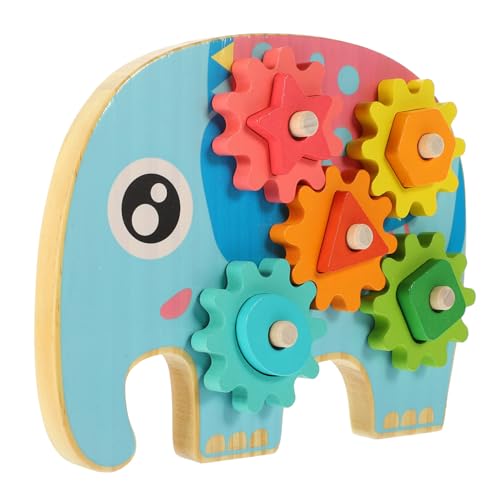 KOMBIUDA 1Satz Geometrisches Formenpuzzle aus Holz Pädagogisches für Kleinkinder Fördert Formen und Farberkennung Handwerkliche Fähigkeiten Lernspielzeug für Ab Jahr von KOMBIUDA