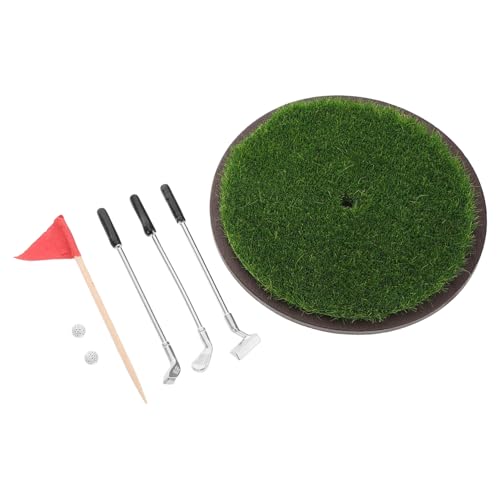 KOMBIUDA 1satz Set Für Puppenhaus Teiliges Zubehör Mit Miniatur-golfclubs Und Rasenmodell Lernspielzeug Für Junge Mädchen Kreativität Und Feinmotorik KOMBIUDA 1satz Set Für Puppenhaus Teiliges Zubehör Mit Miniatur-golfclubs Und Rasenmodell Lernspielzeug Für Junge Mädchen Kreativität Und Feinmotorik von KOMBIUDA