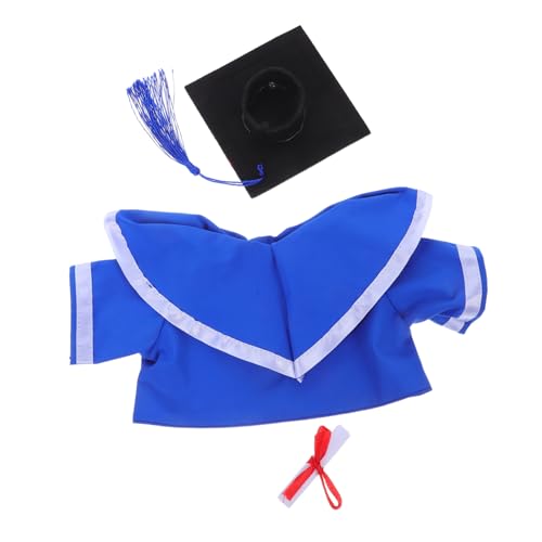 KOMBIUDA 1Satz Graduation Bear Outfit Plüschkostüm mit Hut Robe für Stofftiere Dekoration für Abschlussfeier Fotorequisiten Kuscheltier Ankleidespielzeug von KOMBIUDA