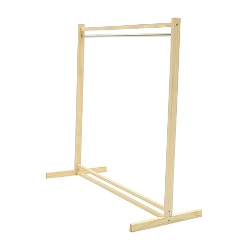 KOMBIUDA Puppenaufhänger Aus Holz Kleiderständer Für Puppenkleidung Leicht Und Langlebig Für Puppenhäuser von KOMBIUDA
