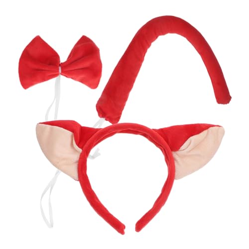 KOMBIUDA 1Satz Kostümset für Niedliches Cartoon Kostümzubehör mit Stirnband und Fliege Halloween Karneval und Kostümpartys Bequem KOMBIUDA 1Satz Kostümset für Niedliches Cartoon Kostümzubehör mit Stirnband und Fliege Halloween Karneval und Kostümpartys Bequem von KOMBIUDA