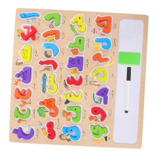 KOMBIUDA 1Satz Pädagogisches Holzspielzeug für Kleinkinder Montessori Alphabet Brettspiel zur Buchstabenerkennung Farbenfrohes Lernspielzeug für Vorschulkinder KOMBIUDA 1Satz Pädagogisches Holzspielzeug für Kleinkinder Montessori Alphabet Brettspiel zur Buchstabenerkennung Farbenfrohes Lernspielzeug für Vorschulkinder von KOMBIUDA