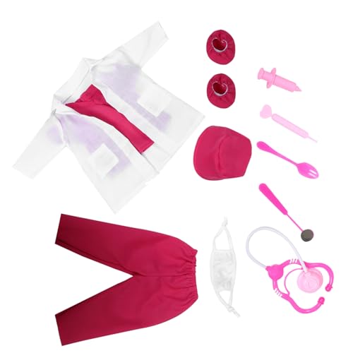 KOMBIUDA 1Satz Puppenarztkostüm für Puppen Mini und Uniform für Kreatives Rollenspiel Fördert über Pflegeberufe und Sorgt für Endlosen Spaß KOMBIUDA 1Satz Puppenarztkostüm für Puppen Mini und Uniform für Kreatives Rollenspiel Fördert über Pflegeberufe und Sorgt für Endlosen Spaß von KOMBIUDA