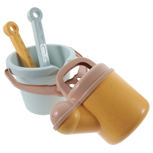 KOMBIUDA 1Satz Sandspielzeug Set Teilig Mit Kleiner Bewässerungskanne Harke Und Eimer Für Strand Und Sandkasten Für Sand Und Wasser von KOMBIUDA