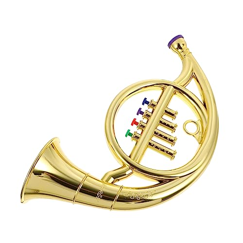 KOMBIUDA 1Stk Horn-Modell Instrument Spielzeugtuba Kinderpfeife hühner Kinderspielzeug simuliertes Horn ABS-Kunststoff Golden KOMBIUDA 1Stk Horn-Modell Instrument Spielzeugtuba Kinderpfeife hühner Kinderspielzeug simuliertes Horn ABS-Kunststoff Golden von KOMBIUDA