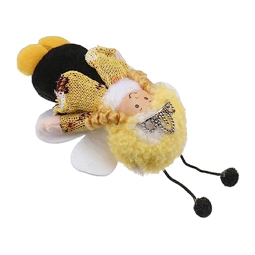 KOMBIUDA Bienenpuppe Aus Stoff Dekoratives Spielzeug Für Kinder Handgestrickt Kuscheliges Kissen Für Innen Für Geburtstage von KOMBIUDA