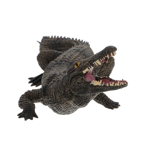 KOMBIUDA 1stk Simuliertes Krokodilmodell Lernspielzeug Für Kinder Tierwelt-dekor Krokodil-skulptur Alligator-Figur Alligatorstatue Krokodil-Statue Krokodil-gartenstatue Requisiten Wild PVC von KOMBIUDA