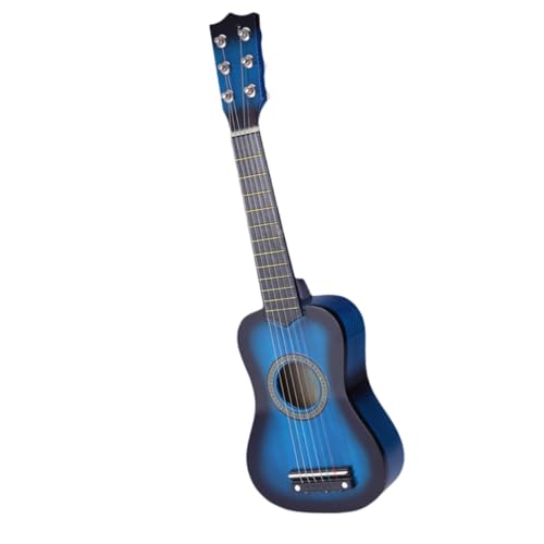 KOMBIUDA 1Stück Kindergitarre aus Holz Musikinstrument Lernspielzeug für Sicheres und Kreatives Blau zur Musikalischen von Kleinkindern KOMBIUDA 1Stück Kindergitarre aus Holz Musikinstrument Lernspielzeug für Sicheres und Kreatives Blau zur Musikalischen von Kleinkindern von KOMBIUDA
