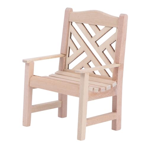 KOMBIUDA Mini-stuhlmodell Aus Holz Miniaturmöbel-Ornament Für Mini-häuser DIY-mini-hausdekoration Exquisites Design Und Verarbeitung KOMBIUDA Mini-stuhlmodell Aus Holz Miniaturmöbel-Ornament Für Mini-häuser DIY-mini-hausdekoration Exquisites Design Und Verarbeitung von KOMBIUDA