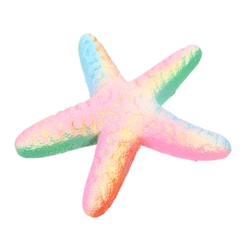 KOMBIUDA 1Stück PU Für Stressabbau Fluoreszierendes Langsam Ansteigendes Meerestern Dekompressionsspielzeug Regenbogenfarben Für Erwachsene Zum Entspannen von KOMBIUDA