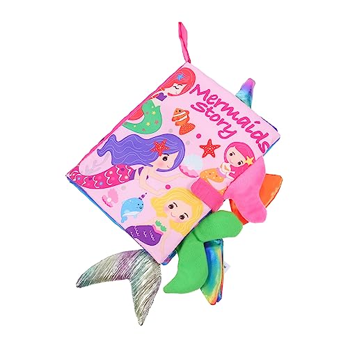 KOMBIUDA 1Stück Premium Stoffbuch für Junge Mädchen Langlebiges und Sicheres Fühlbuch mit Cartoon Design zur Frühen Bildung Kognitiven Fähigkeiten von KOMBIUDA