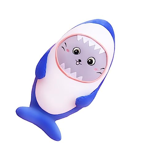 KOMBIUDA 1stk Hai-plüschpuppe Hai-simulationsspielzeug Hai- Hai Umarmbares Simulation Hai Einrichtung Hai-schlafkissen Umarmbare Kissenmöbel Blue Daunen Baumwolle von KOMBIUDA