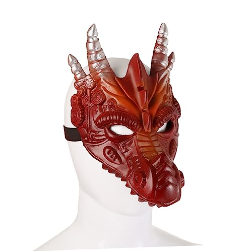 KOMBIUDA Halloween Drachenmaske Partymaske 3D Stereoskopische Maske Rote Kopfbedeckung für Cosplay und Events KOMBIUDA Halloween Drachenmaske Partymaske 3D Stereoskopische Maske Rote Kopfbedeckung für Cosplay und Events von KOMBIUDA