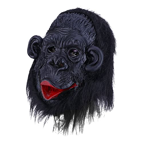 KOMBIUDA Cosplay Halloween Gruselig Horror Geister Gorilla Maske Für Party Schwarz von KOMBIUDA