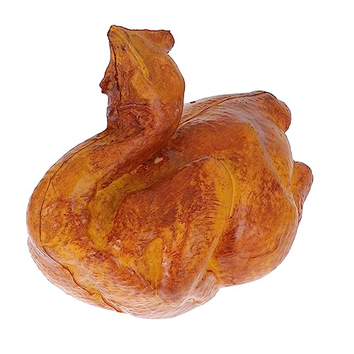 KOMBIUDA 1 Stück Realistische Hühnerform Brathähnchen-Modell Für Fotografie- Pädagogisches Spielzeug Für Jungen Und Mädchen Hellbraun von KOMBIUDA