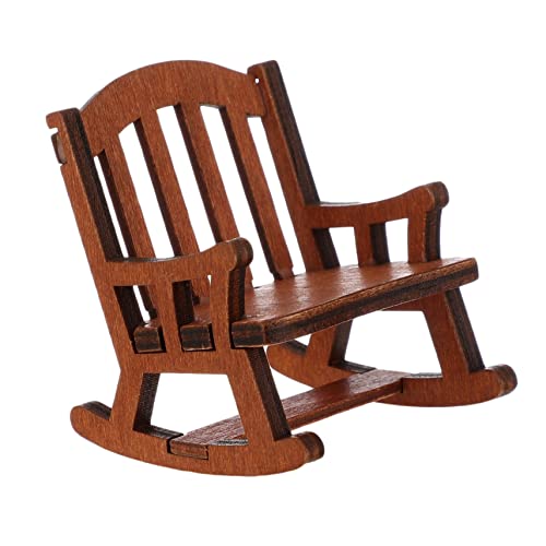 KOMBIUDA 1stk Puppe Schaukelstuhl Dekoration Mini-schaukelstuhlfiguren Mini-stühle Mini-landschaftshocker Figuren Möbel Selber Machen Miniatur-hausmöbel Liege Brown Hölzern KOMBIUDA 1stk Puppe Schaukelstuhl Dekoration Mini-schaukelstuhlfiguren Mini-stühle Mini-landschaftshocker Figuren Möbel Selber Machen Miniatur-hausmöbel Liege Brown Hölzern von KOMBIUDA