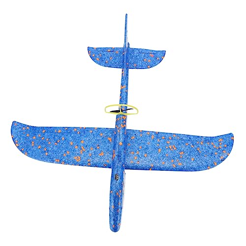 KOMBIUDA 1stk Rotierendes Spielzeugflugzeug Mit Licht Spielzeugflugzeuge Kinderspielzeug Flugzeuggleiter Für Kaffeeautomat Automatisch -stimmblatt Kampfflugzeug Blue Schaum von KOMBIUDA