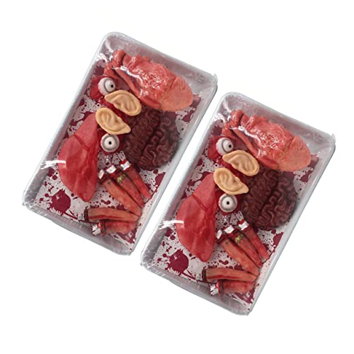 KOMBIUDA 2 Boxen Halloween Deko Teilig Realistische Blutrünstige Organe Schaurige Prank Requisiten Für Gruselige Party Dekoration Und KOMBIUDA 2 Boxen Halloween Deko Teilig Realistische Blutrünstige Organe Schaurige Prank Requisiten Für Gruselige Party Dekoration Und von KOMBIUDA