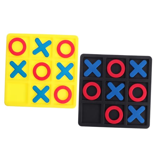 KOMBIUDA 2 Boxen -Toe taktil Familienspiele Jumbo-Spiel Kleiner Tic-Toe Puzzle brettspiele sankastenspielsachen boardgame Kinderspiele Umweltfreundlicher Kunstharz von KOMBIUDA