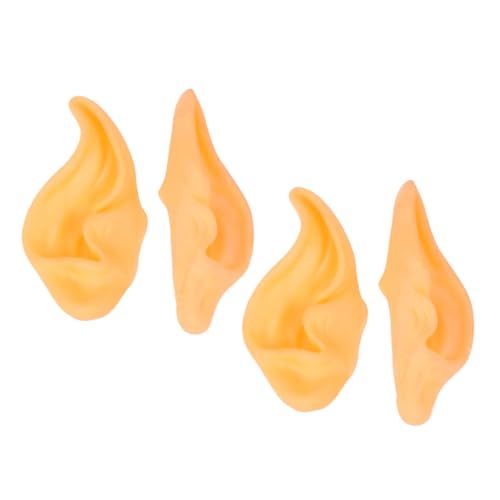 KOMBIUDA Elfenohren Cosplay Ohren Falsche Ohren 2 Paar Spitze Hautfarbe Halloween Requisiten Kostüm Zubehör für Erwachsene Kinder Karneval Party LARP KOMBIUDA Elfenohren Cosplay Ohren Falsche Ohren 2 Paar Spitze Hautfarbe Halloween Requisiten Kostüm Zubehör für Erwachsene Kinder Karneval Party LARP von KOMBIUDA